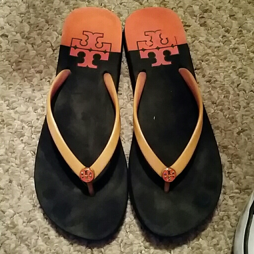 Tory Burch flip flops 3 pairs